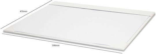 Osco Σουμέν Δερμάτινο Λευκό 60x47cm