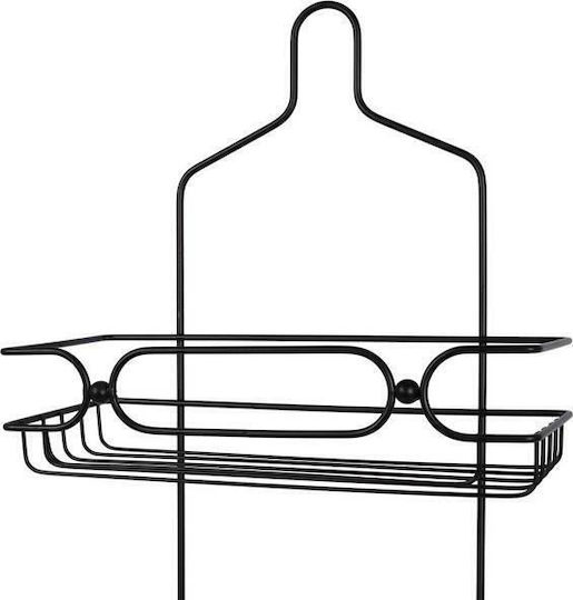 Vilde Wall Mounted Bathroom Shelf Metallic 61x28.5x12.5cm Black