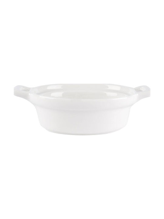 Excellent Houseware Οβάλ Πυρίμαχο Σκεύος για Σουφλέ από Πορσελάνη 14x9x4cm 3τμχ