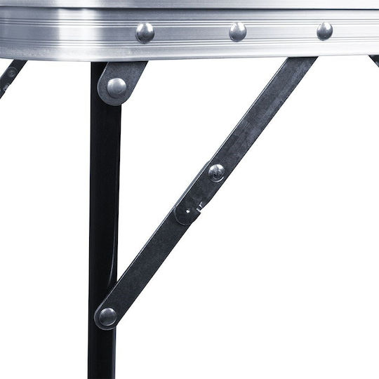 Vilde Table Aluminum for Camping Foldable 80x60x70cm Gray