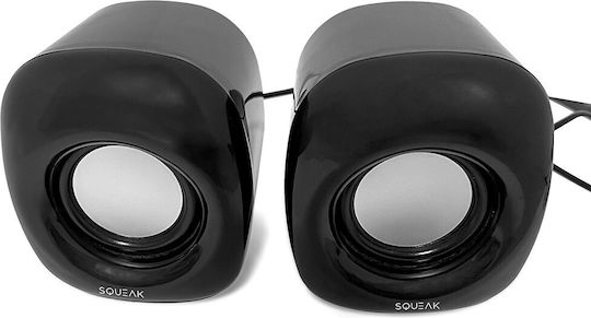 Gogroove PowerWave SQ1003 Ηχεία Υπολογιστή 2.0 με Ισχύ 8W σε Μαύρο Χρώμα