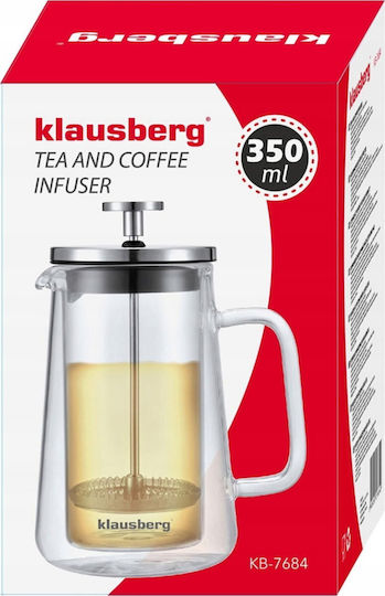 Klausberg Ръчна Филтърна Кафевярка Неръждаема Стомана Сребриста 350ml