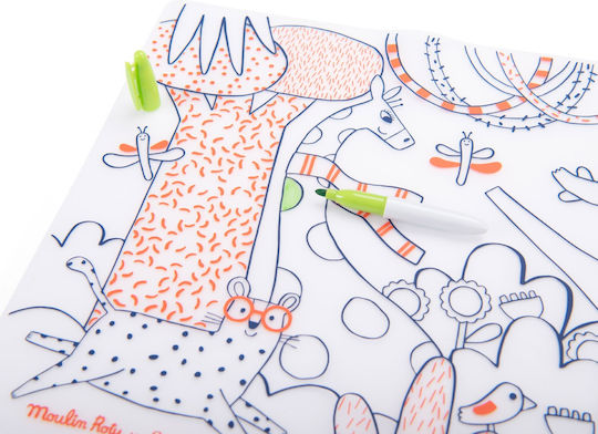 Colouring Mat Zoo
