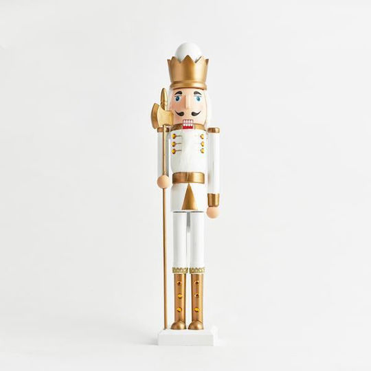 Eurolamp Nutcracker de Crăciun Alb din Plastic