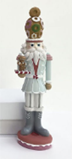 Iliadis Polyresin Christmas Nutcracker 32cm Light Blue