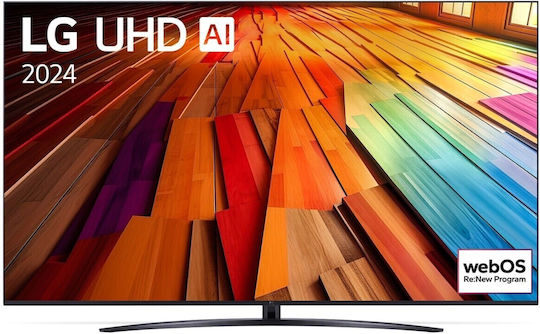 LG Smart Τηλεόραση 86" 4K UHD LED AI UT81 HDR (2024) 86UT81003LA