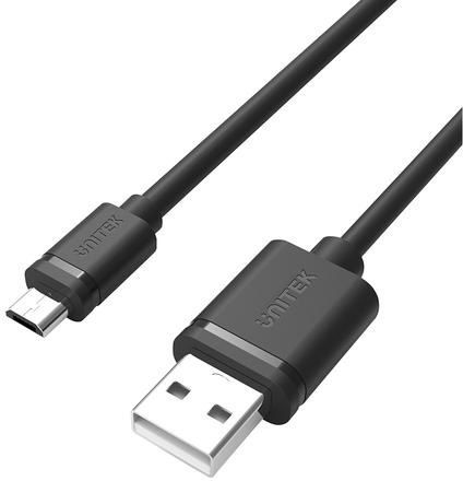 Unitek Regulär USB 2.0 auf Micro-USB-Kabel Schwarz 0.5m (Y-C454GBK) 1Stück