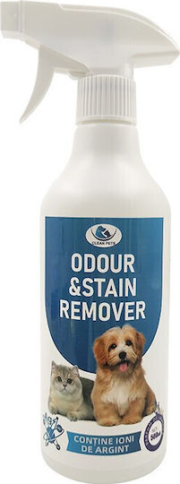 Clean Pets Lichid Pentru Curățarea Mirosurilor Și A Petelor Pentru Câini Cu Aromă De Lavandă Alb 500ml Pentru Neutralizarea Mirosurilor