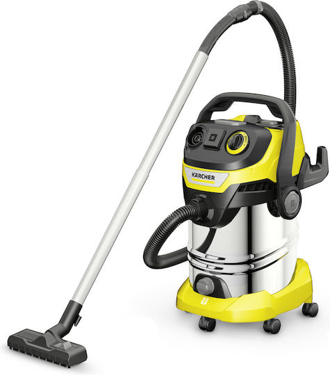Karcher WD 6 P S V Vacuum Wet / Dry 1300W with Stainless Bin 30lt