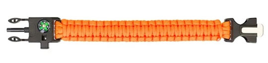 Levenhuk Labzz Survival Kit Bracelet with Compass Orange