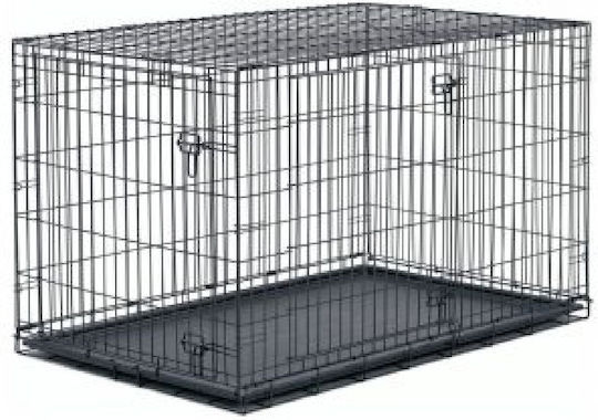ΜyCrate Dog Wire Crate with 2 Doors 77x48.5x55.5cm