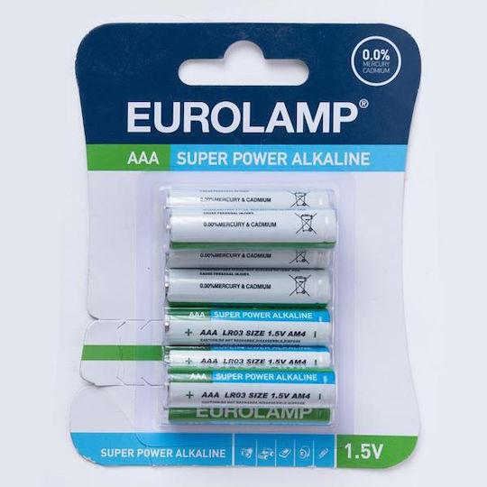 Eurolamp Super Power Αλκαλικές Μπαταρίες AAA 1.5V 8τμχ