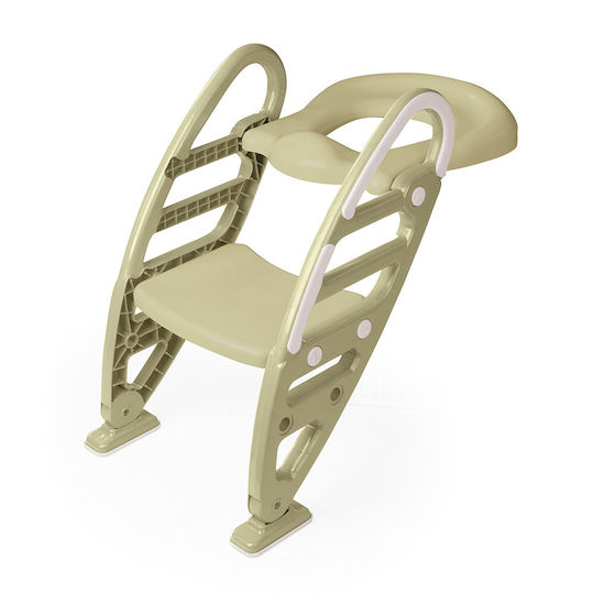 Dolu Toddler Toilet Seat With Footrest And Handles Green