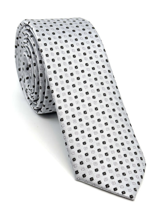 Legend Accessories Herren Krawatten Set Gedruckt in Silber Farbe