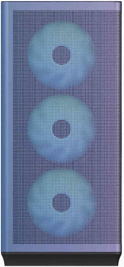 APNX C1-R V1 Gaming Midi Tower Κουτί Υπολογιστή με Πλαϊνό Παράθυρο και RGB Φωτισμό ChromaFlair