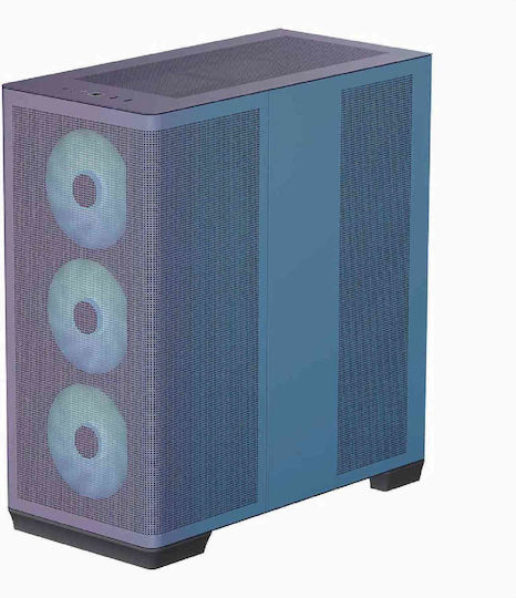 APNX C1-R V1 Gaming Midi Tower Κουτί Υπολογιστή με Πλαϊνό Παράθυρο και RGB Φωτισμό ChromaFlair