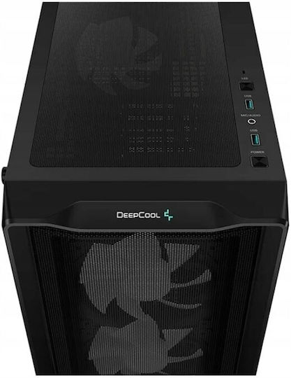 Deepcool CC560 V2 Mesh Gaming Midi Tower Computer Case with Side Window Black