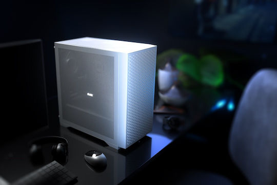 Logic Dart Pro Mini Mini Tower Κουτί Υπολογιστή Λευκό