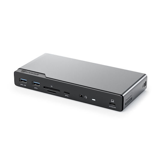 Alogic USB-C Stație de andocare cu HDMI/DisplayPort 4K PD și conexiune 4 monitoare Gri (DUCDV4)