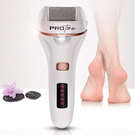 Set Electric de Pile pentru Călcâie Protone Afișaj Digital Baterie 1200 mAh Încărcare USB Rezistent la Apă 2 Viteze 2400 RPM 3 Capete Incluse Lanternă LED Îndepărtare Piele Moartă