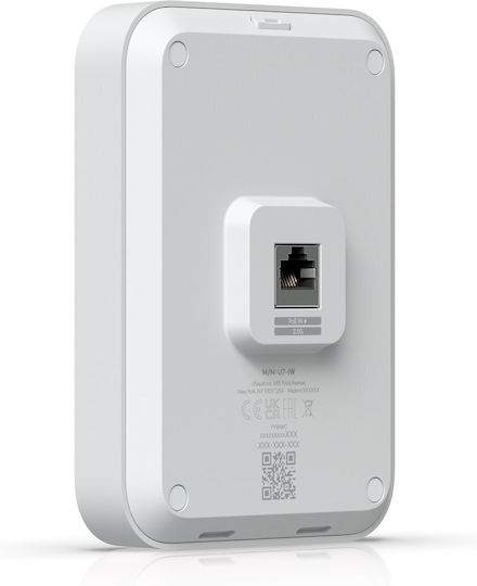 Ubiquiti U7 In-Wall Access Point με Mesh Wi‑Fi 7 Dual Band (2.4 & 5GHz) Μονό Kit