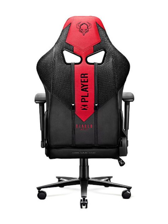 Diablo X-Player 2.0 Textile King Artificial Leather Gaming Chair with Adjustable Arms Crimson / Anthracite