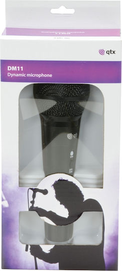 QTX Sound DM11 Δυναμικό Μικρόφωνο XLR Χειρός για Φωνητικά
