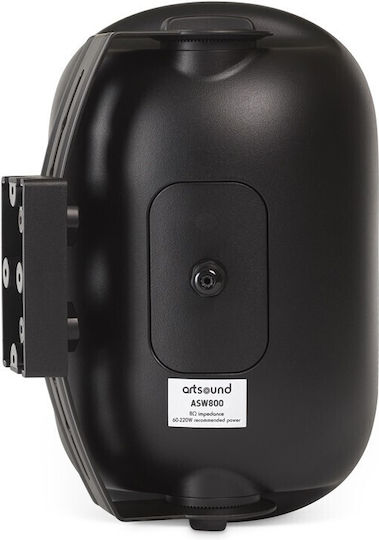 Artsound ASW800 Wall Installation Speakers 220W Pair 18x25x39.5cm Black