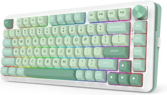 Redragon Cyrus Pro Drahtlos Gaming Mechanische Tastatur 75% mit RGB-Beleuchtung (Englisch US) Grün