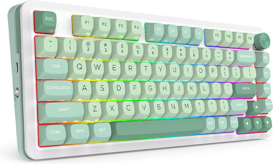 Redragon Cyrus Pro Drahtlos Gaming Mechanische Tastatur 75% mit RGB-Beleuchtung (Englisch US) Grün