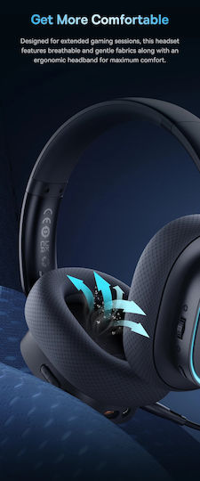 Baseus AeQur GH02 Drahtlos Über Ohr Gaming-Headset mit Bluetooth-Konnektivität für PC