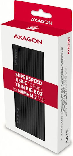 Axagon Θήκη για Σκληρό Δίσκο M.2 PCI Express NVME με σύνδεση Type-C