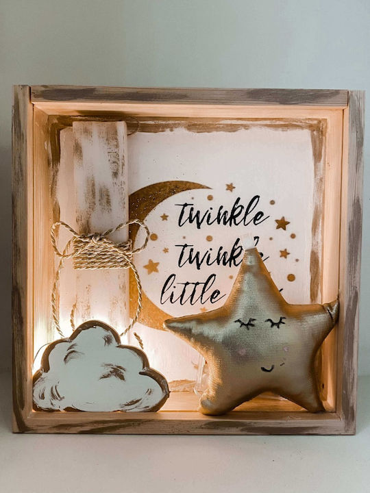 Star-Night Candle Set with Illuminated Frame Star-Night Candle Set with Illuminated Frame