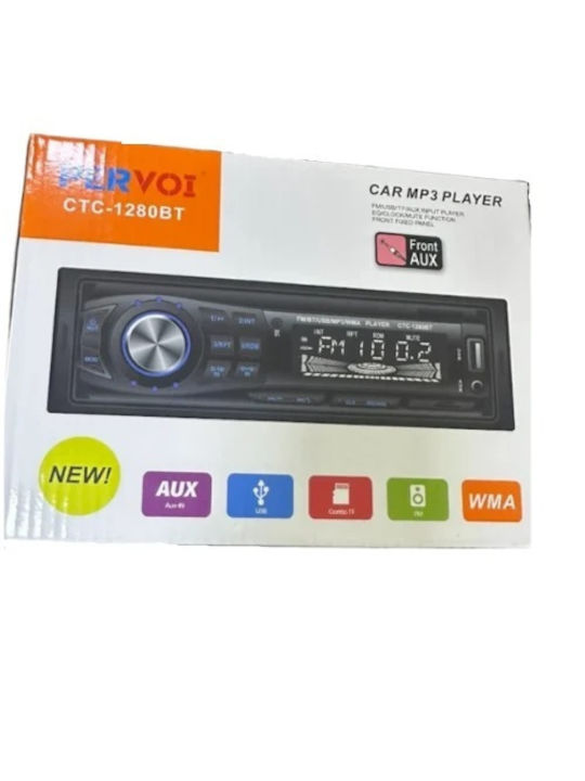 PerVoi Player 1280 Auto-Audiosystem 1 DIN Bluetooth USB