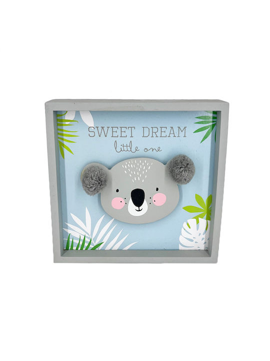 Handmade Scented Candle Boy Koala with Light-Up Frame