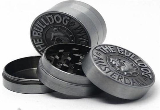 The Bulldog Amsterdam Grinder 3 Parts Silver