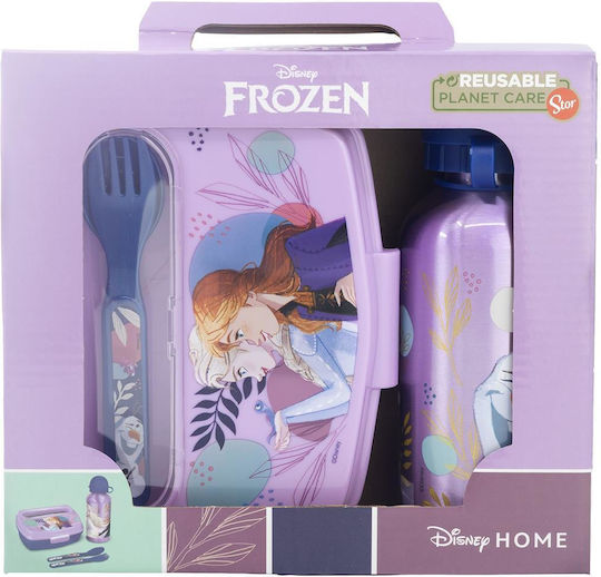 Mickey Mouse Clubhouse Πλαστικό Παιδικό Δοχείο Φαγητού Mickey 0.4lt Μωβ