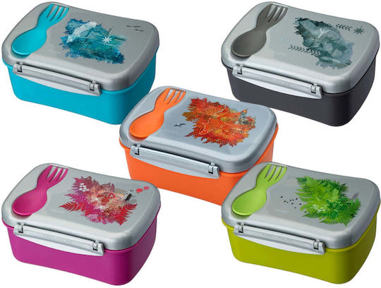 Carl Oscar Wisdom N'ice Box Πλαστικό Παιδικό Σετ Φαγητού 0.9lt Μωβ 17 x 12.5 x 8εκ.