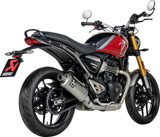 Akrapovic Motorcycle Exhaust System Triumph Scrambler 400 X Speed 400 23-24 Open