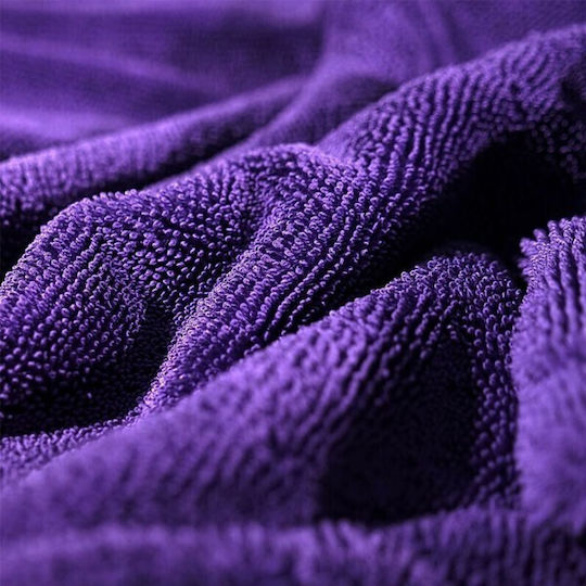 Maxshine Duo Microfiber Cleaning / Drying Cloth for Car Body 1200gsm Purple 60x50cm