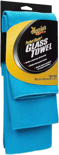 Meguiar's Perfect Clarity Glass Towel Συνθετικό Πανί Γυαλίσματος / Στεγνώματος για Τζάμια Αυτοκινήτου 40.6x40.6cm