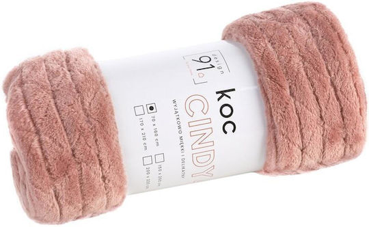 Eurofirany Cindy Fleece Blanket Single 150x200cm Pink
