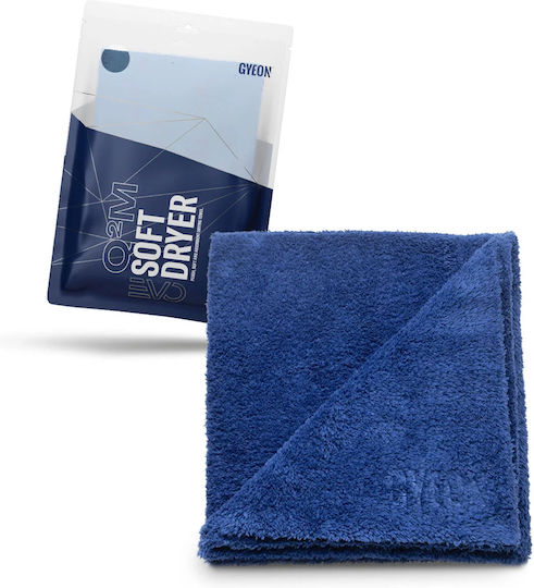 Gyeon Q2M Soft Dryer Πανί Μικροϊνών Χωρίς Ραφές Στεγνώματος Αυτοκινήτου Μπλε 80x60cm