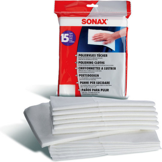 Sonax Synthetic Polishing Cloths for Car Body 15 Pieces