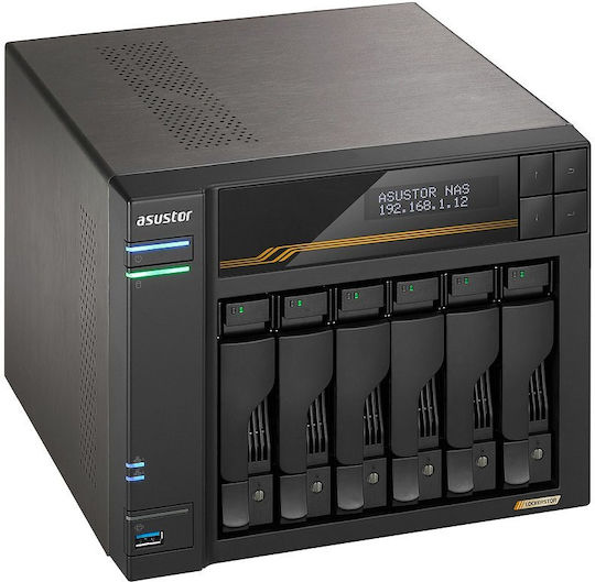Asustor AS6806T NAS Tower με 6 θέσεις για M.2 και 2 θύρες Ethernet