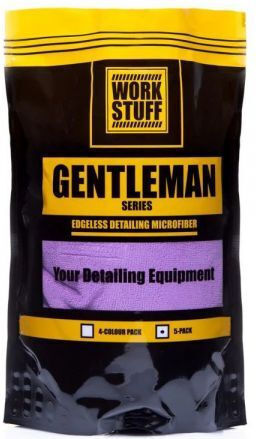 Work Stuff Gentleman Basic 4 Color Pack Cloths Microfiber Drying Car 350gsm Yellow 40x40cm 4pcs