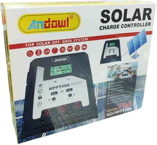 Andowl Ρυθμιστής Φόρτισης Φωτοβολταϊκών Mppt 50a Solar Charge Controller 075879