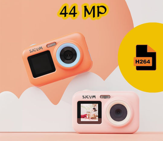SJCAM Funcam Plus 64GB Action Camera Full HD (1080p) Underwater Standard with 2.4" Screen and Wi-Fi Orange