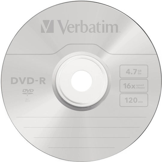 Verbatim Azo Εγγράψιμα DVD-R 16x 47GB Cake Box 5τμχ