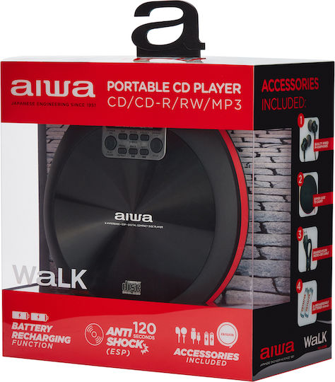 Aiwa Φορητό Ηχοσύστημα με CD / USB Μαύρο